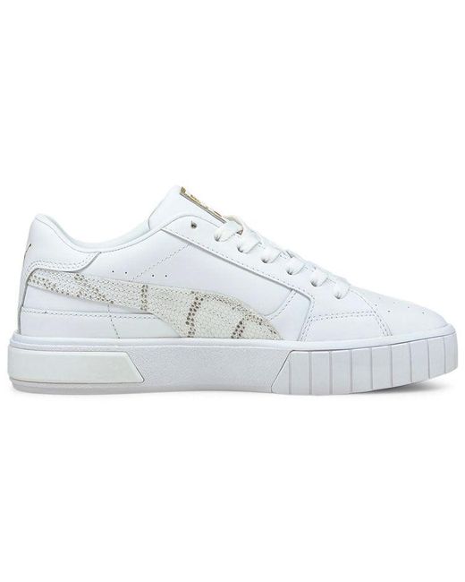 PUMA Cali Star Snake Casual Shoes White | Lyst
