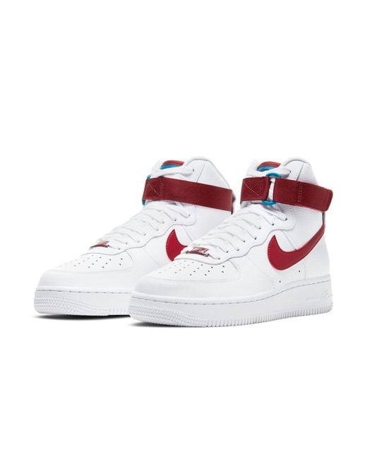 Nike Red (Wmns) Air Force 1 High Team'
