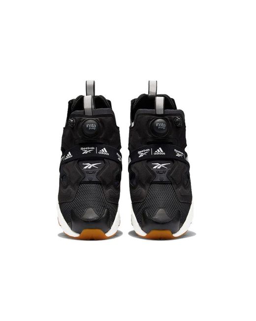Reebok Black Instapump Fury X Boost Gum' for men