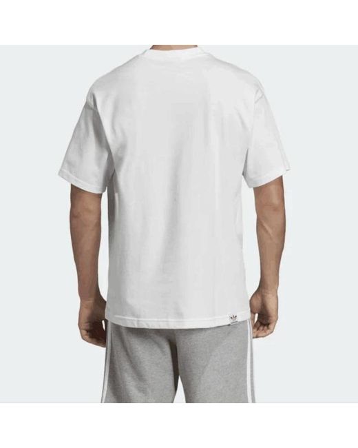 Adidas White Originals Pride Tee Logo Short Sleeve for men