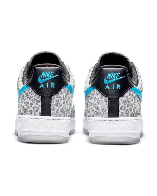 Nike Blue Air Force 1 Low Premium 'Snow Leopard' for men