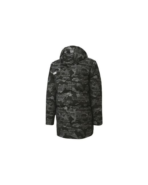 PUMA Black Camo Down Jacket for men