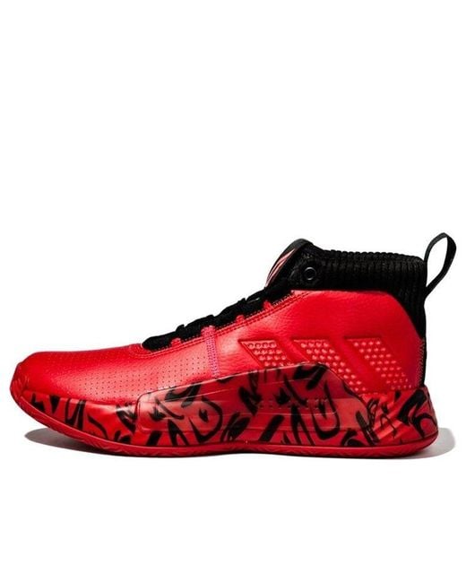 Adidas Red Dame 5 Mid Tops Large for men