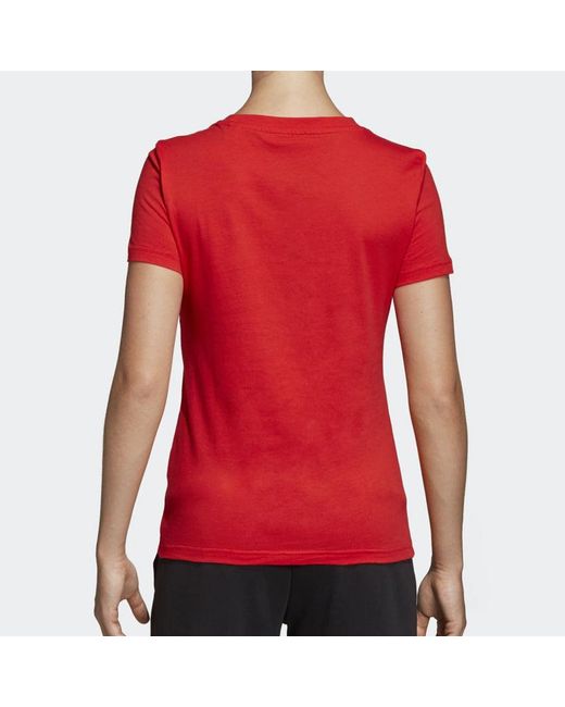 Adidas Red (Wmns) Sports Stylish Short Sleeve