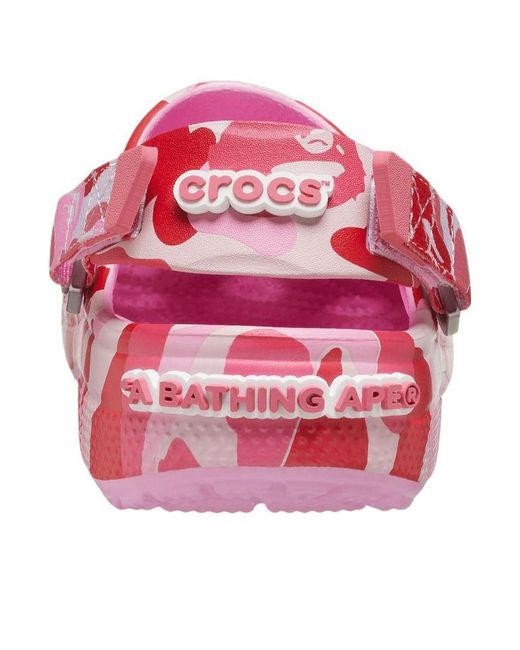 CROCSTM Pink X A Bathing Ape Clog 'Carnation' for men