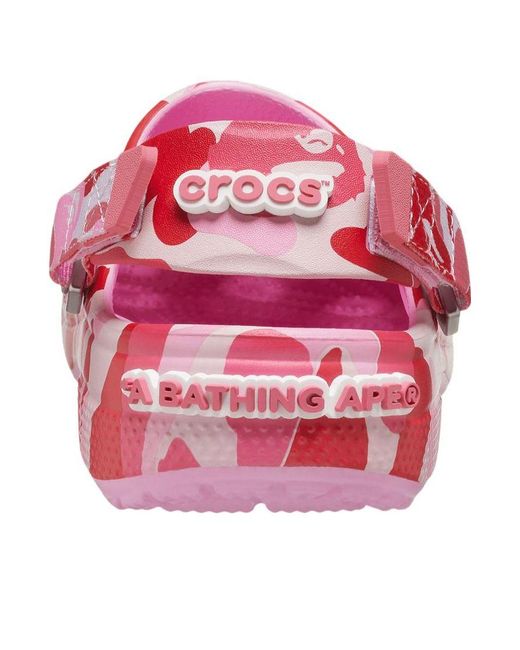 CROCSTM Pink X A Bathing Ape Clog 'Carnation' for men