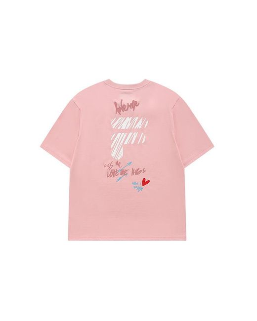 Fila Pink Casual Logo Tee