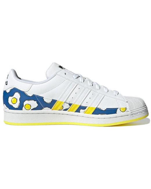 Adidas Blue Philip Colbert X Superstar 'Save The Lobster for men