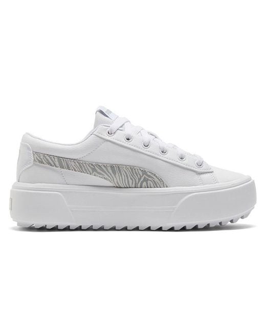 PUMA White (Wmns) Kaia Platform Casual Skateboarding Shoes