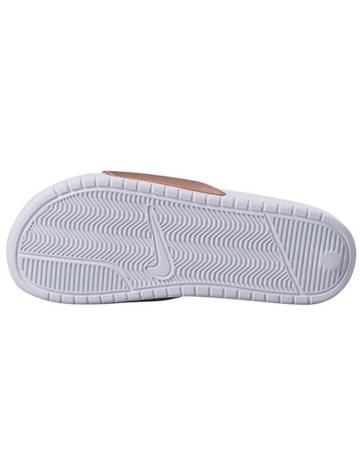 Nike Brown (Wmns) Benassi Jdi 'Metallic Bronze'
