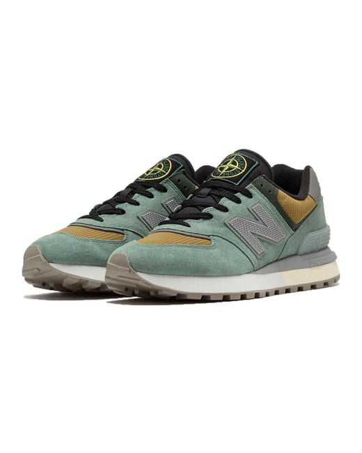 New Balance X Stone Island 574 Legacy 'Light' in Blue for Men