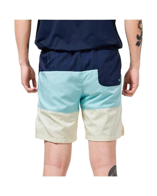 Nike Blue Colorblock Quick Dry Woven Sports Shorts for men