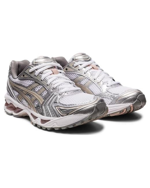 Asics White (Wmns) Gel-Kayano 14 Shoes Moonrock'