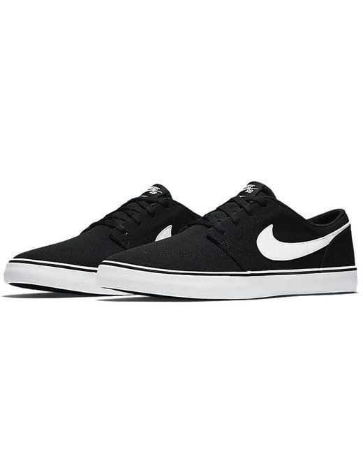 Nike Black Portmore 2 Solar Canvas Sb for men
