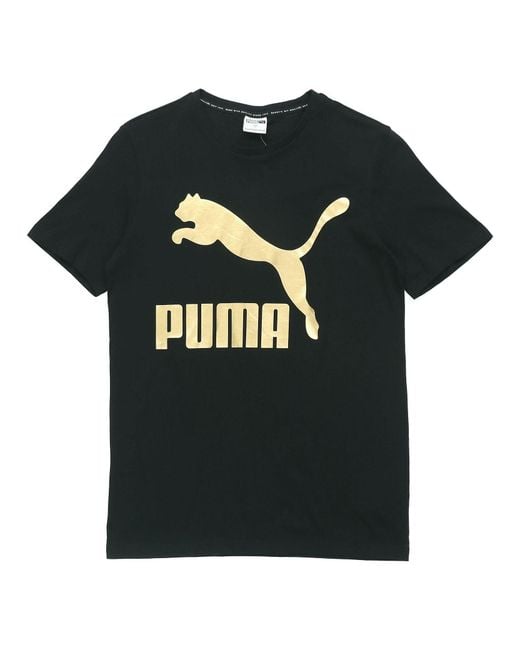 PUMA Black Sports Short Sleeve for men