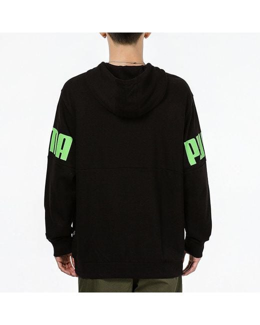 PUMA Black Logo Printing Sports Breathable for men