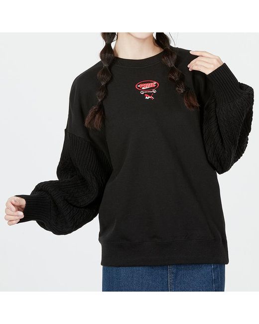 PUMA Black (Wmns) Crew Neck Sweatshirt
