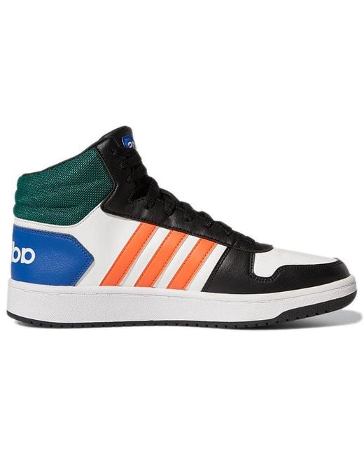 Adidas Blue Hoops 2.0 Mid Basketball Shoes Multi Color' for men