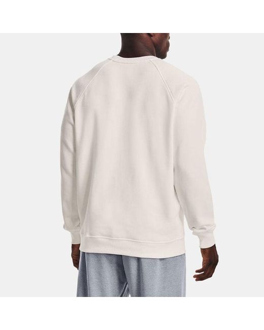Under Armour White Logo Sweatshirt for men