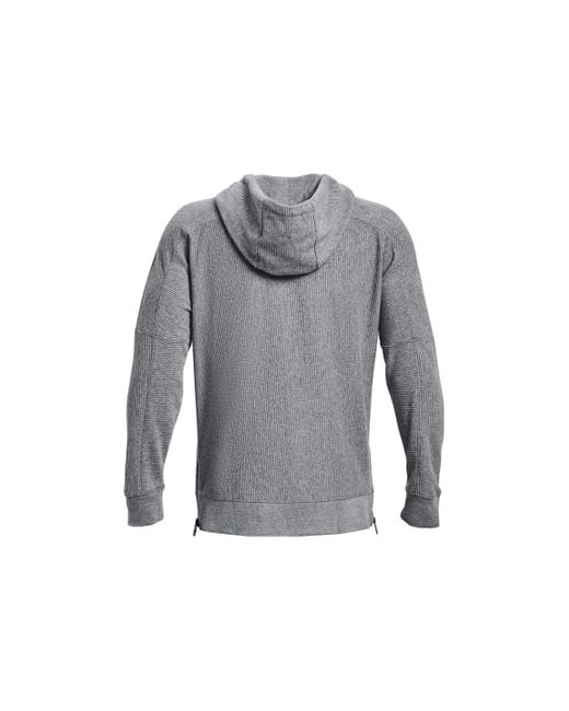 Under Armour Gray Ottoman Fleece Hoodie for men
