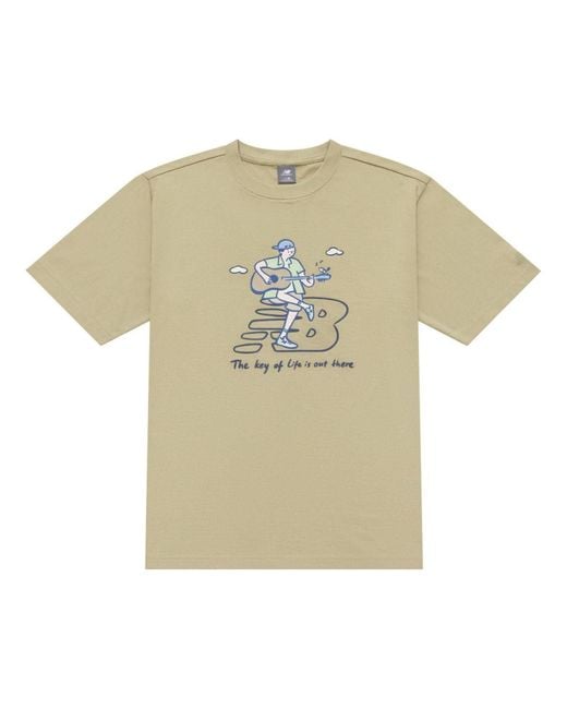 New Balance Natural X Pk Guitar Graphic T-Shirt 'Light'