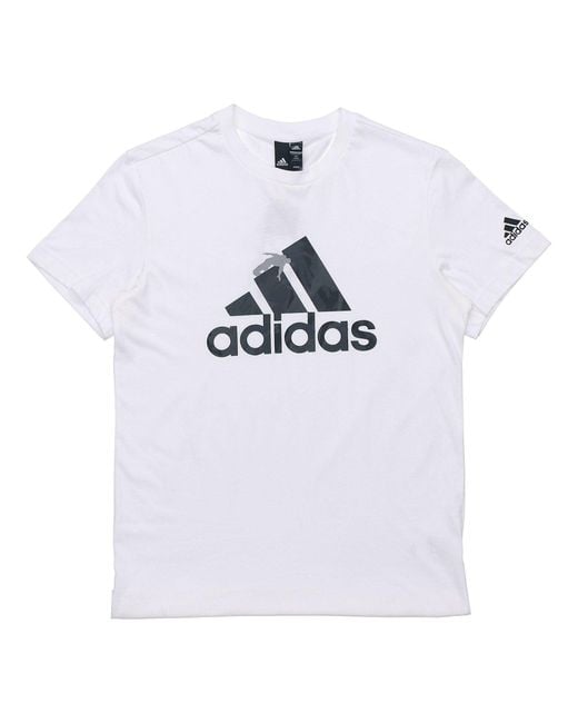 Adidas White M Gfx T Bol Inf Camouflage Sports Short Sleeve for men