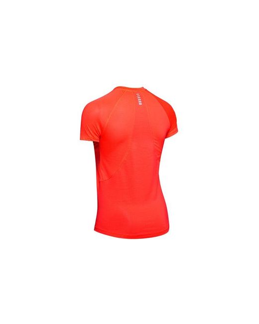 Under Armour Red (Wmns) Qualifier Hexdelta Round-Neck
