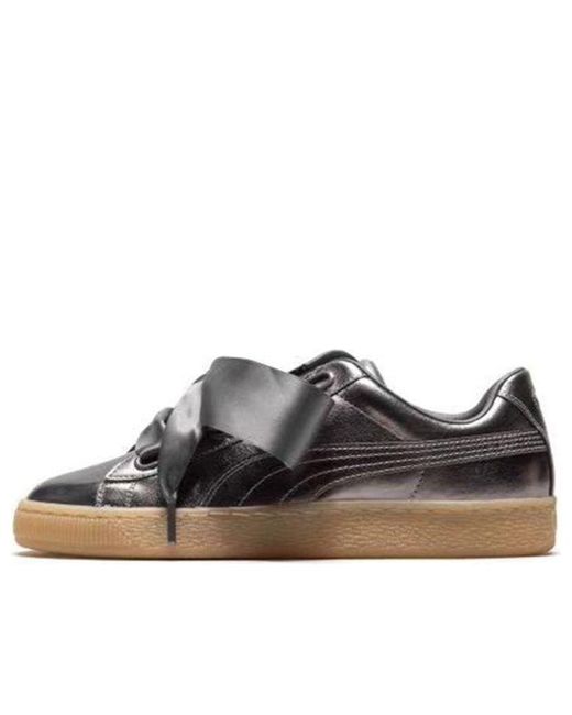 PUMA Brown (Wmns) Basket Heart Luxe