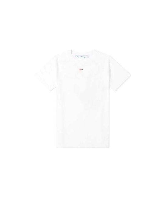 Off-White c/o Virgil Abloh White Stencil Short-Sleeve Slim Tee for men
