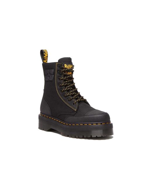 Dr. Martens Black Dr.Martens X Ganni Jadon Nylon Platform Boots for men
