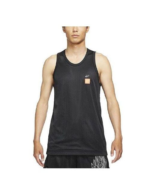 Nike Black Kd Durant Basketball Sports Printing Breathable Vest for men