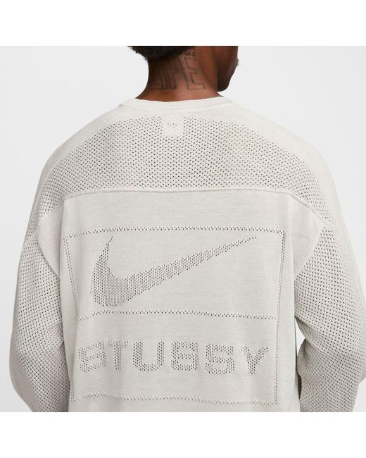 Nike X Stussy Long-Sleeve Knit Jersey Hf3898-072 in White for Men