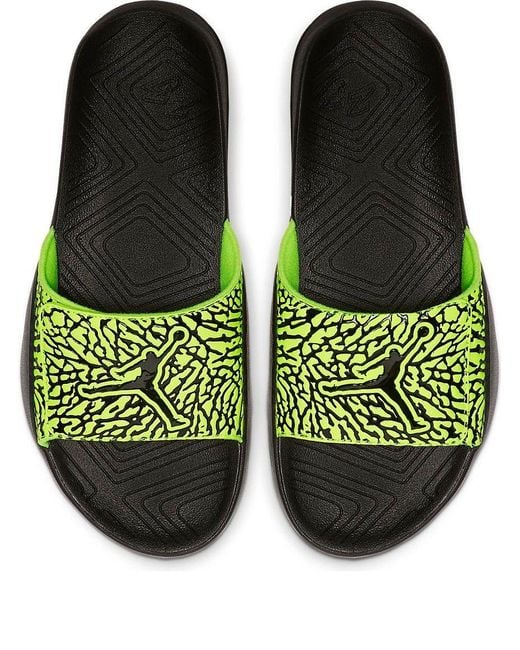 Nike Green Hydro 7 V2 Slide Cement' for men