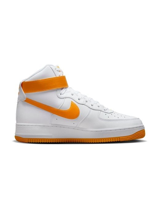 Nike Orange Air Force 1 High Sundial' for men