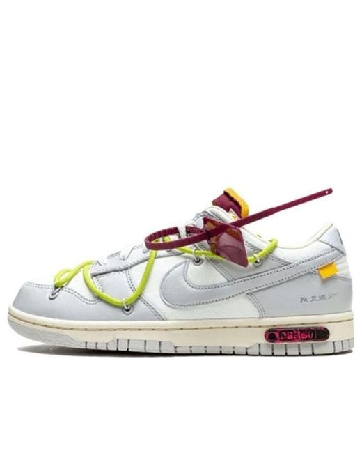 Nike Blue X Off- Dunk Low 'Lot 08 Of 50' for men