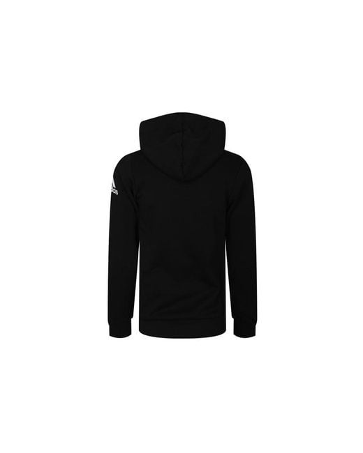 Adidas Black Mh Plain Fz Hooded Jacket for men