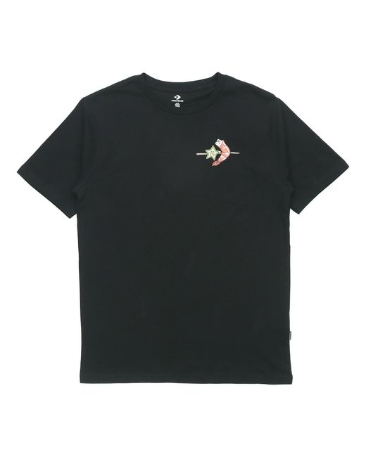 Converse Black Pattern Casual Sports Short Sleeve for men