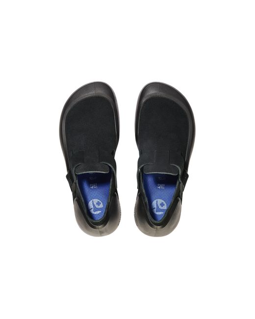 Birkenstock Black Reykjavik Nubuk Leather Shoes for men