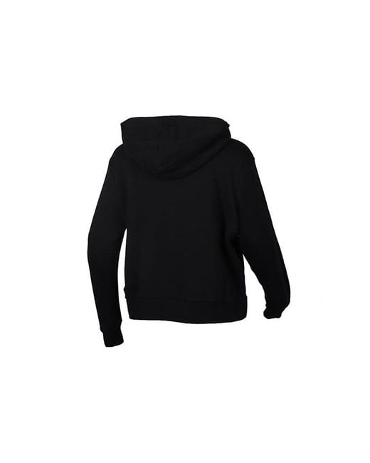 PUMA Black (Wmns) Classics Logo Hoody Knitting Pullover Fleece