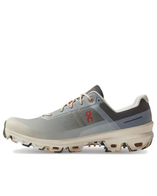 On Shoes Gray X Loewe Cloudventure 'Gradient Khaki' for men