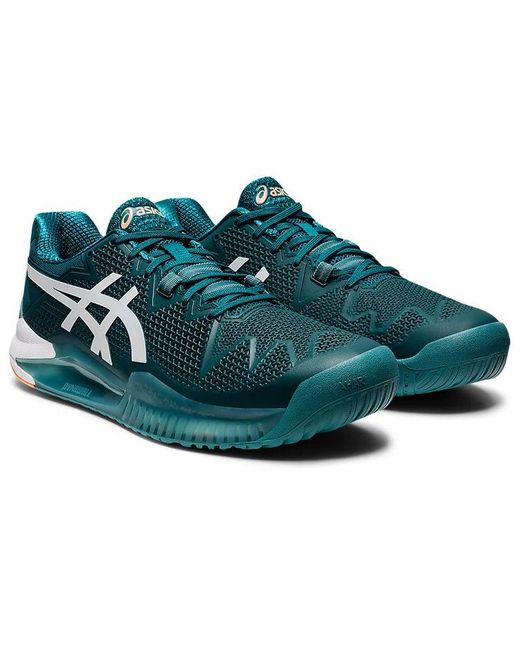 Asics Blue Gel Resolution 8 'Velvet Pine' for men