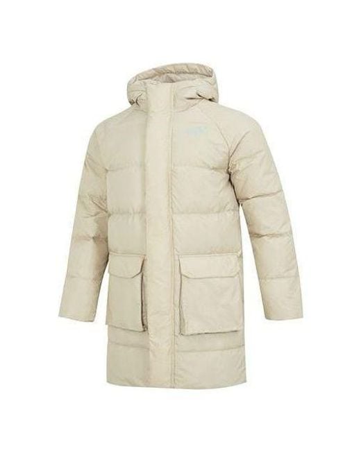 PUMA White Das Long Down Jacket for men