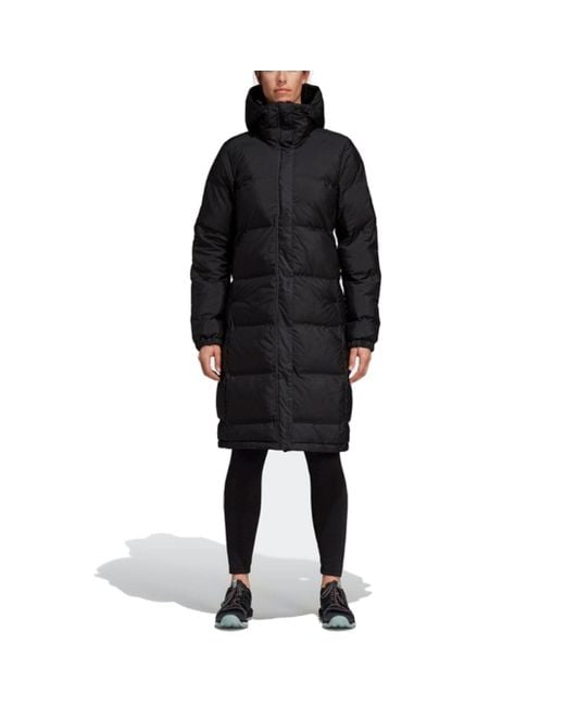 Adidas Black (Wmns) Helionic Long Down Jacket Asia Sizing