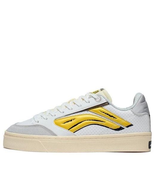 Li-ning Yellow X Pablo Ientile Superwave 180 Lo Leather Skate Shoes for men
