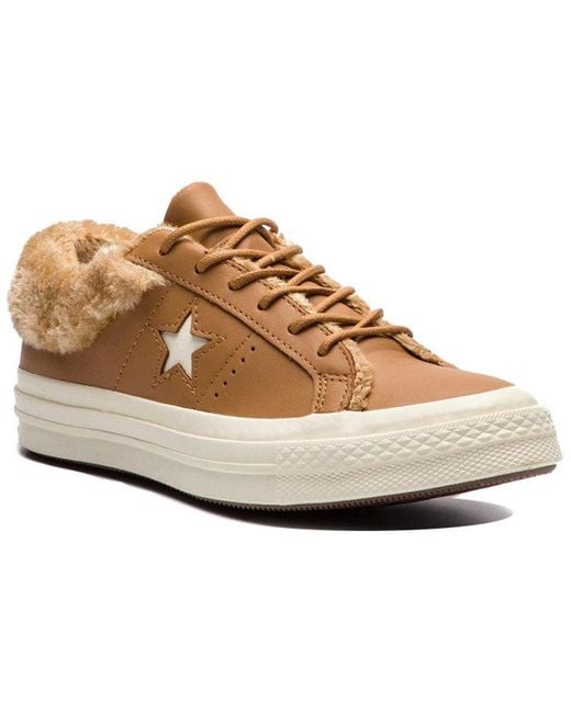 Converse Brown One Star Low Street Warmer 'Burnt Caramel' for men