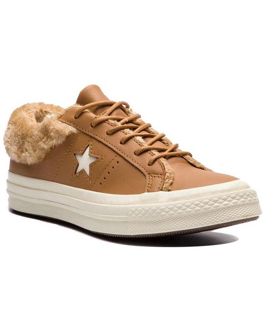 Converse Brown One Star Low Street Warmer 'Burnt Caramel' for men