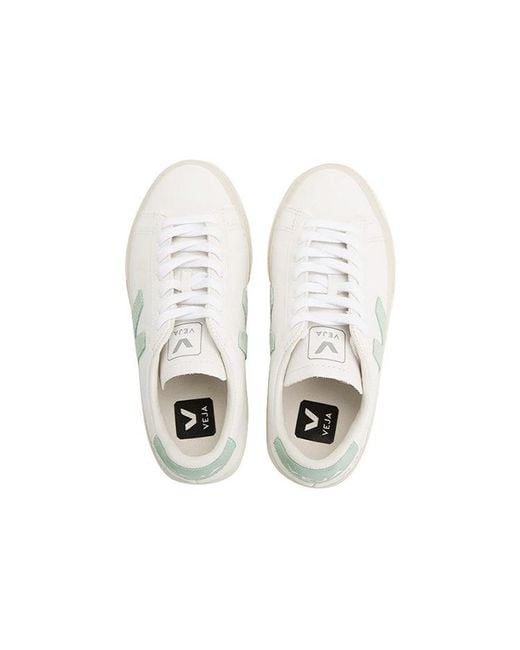 Veja White Campo Campo Lace-Up Matcha'