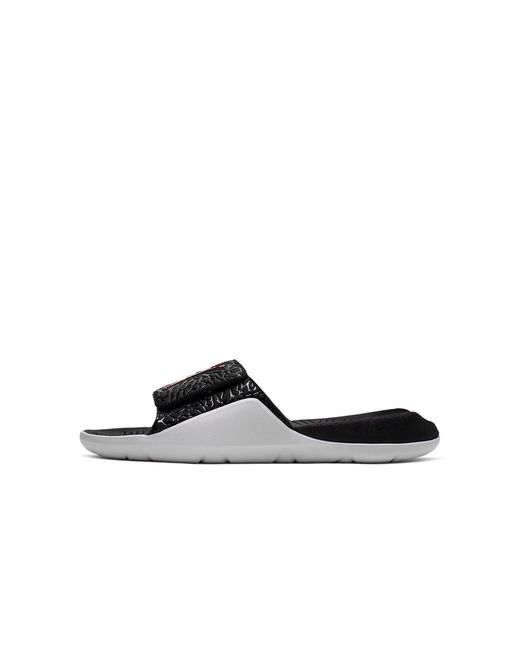 Nike Black Hydro 7 V2 Burst Crack Slippers for men
