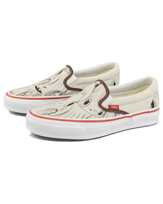 Vans White Javier Calleja X Og Classic Slip-On Lx 'Turtledove' for men