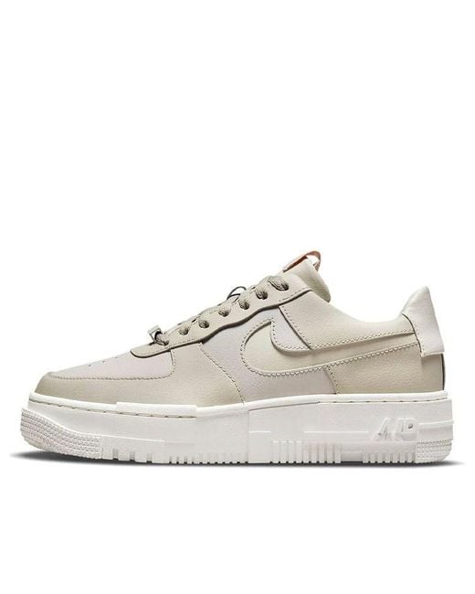 Nike Air Force 1 Pixel 'light Stone' in White | Lyst